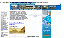 Desktop Screenshot of carmarthenshire-pages.co.uk